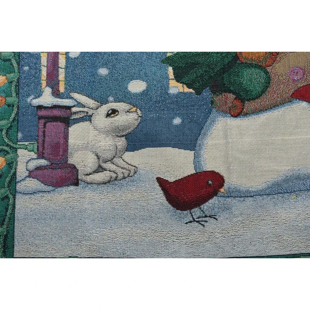 Large Winter Snowman Tapestry 54